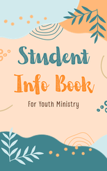 Student Info Book for Youth Ministry