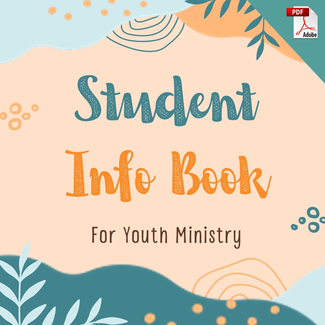 Student Info Book for Youth Ministry